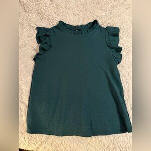 SHEIN Textured Sleeveless Top in Dark Teal